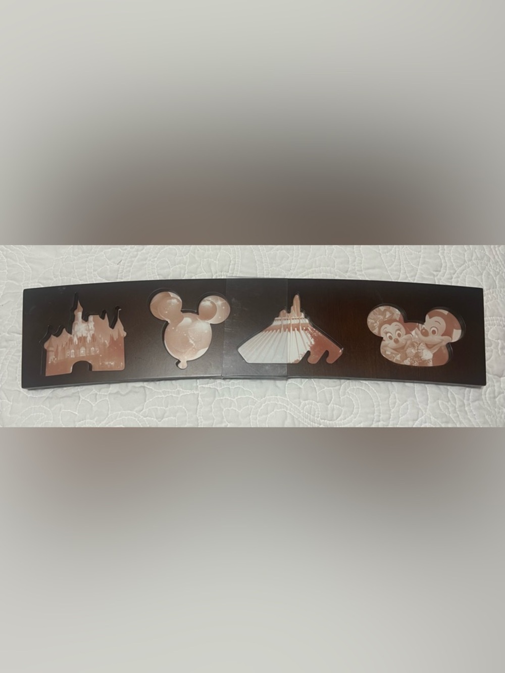 Disney WOOD Photo Frame - Park Icons Collage -